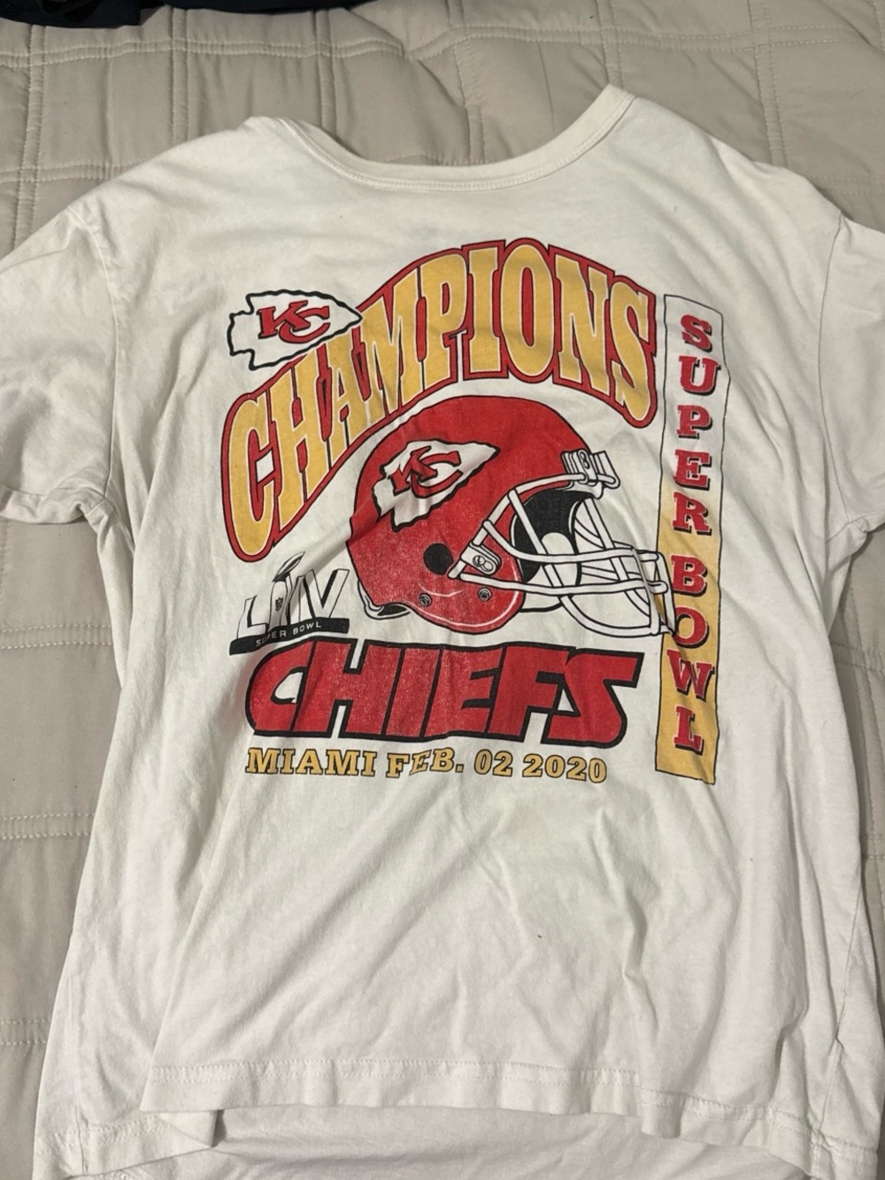 Kansas City Chiefs White Champions Graphic T‑Shirt